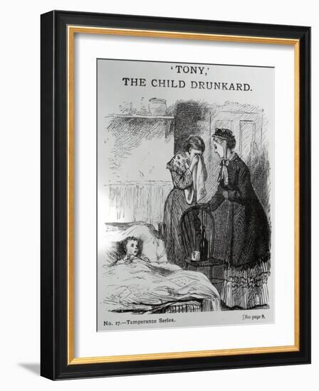 "Tony", the Child Drunkard, C.1860-null-Framed Giclee Print