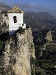 Bell Tower in Village on Steep Limestone Crag, Guadalest, Costa Blanca, Valencia Region, Spain-Tony Waltham-Photographic Print