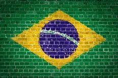 Brick Wall Brazil-Tonygers-Framed Photographic Print