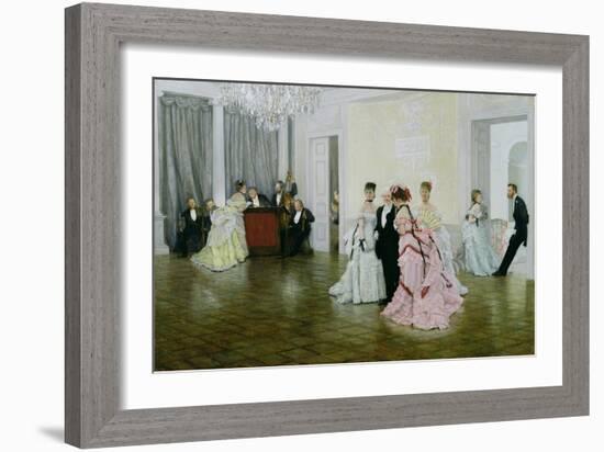 Too Early, 1873-James Tissot-Framed Giclee Print