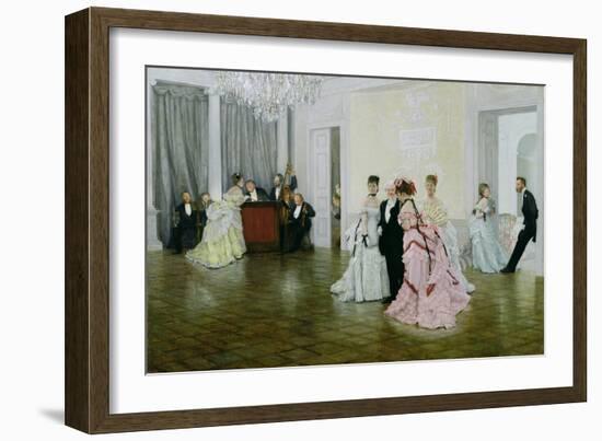 Too Early, 1873-James Tissot-Framed Giclee Print