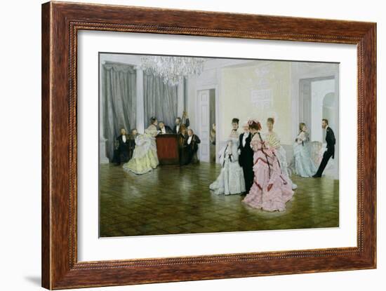 Too Early, 1873-James Tissot-Framed Giclee Print