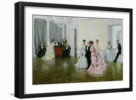 Too Early, 1873-James Tissot-Framed Giclee Print