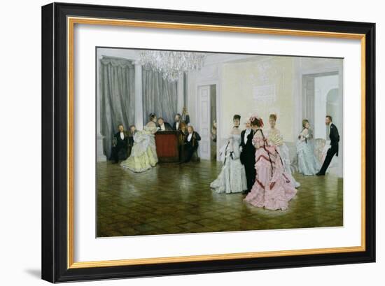 Too Early, 1873-James Tissot-Framed Giclee Print