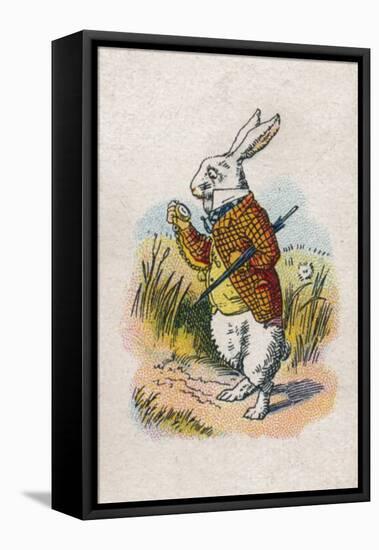 Too Late Said the Rabbit, 1930-John Tenniel-Framed Premier Image Canvas