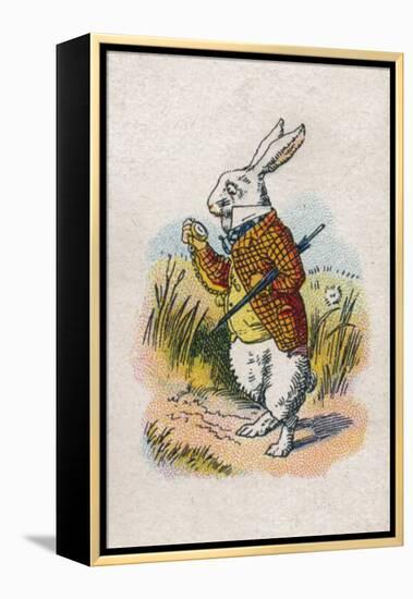 Too Late Said the Rabbit, 1930-John Tenniel-Framed Premier Image Canvas