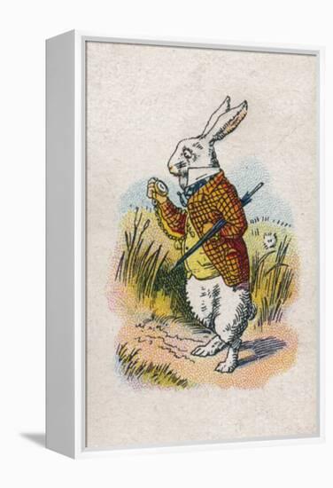 Too Late Said the Rabbit, 1930-John Tenniel-Framed Premier Image Canvas