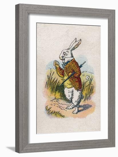 Too Late Said the Rabbit, 1930-John Tenniel-Framed Giclee Print