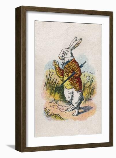 Too Late Said the Rabbit, 1930-John Tenniel-Framed Giclee Print