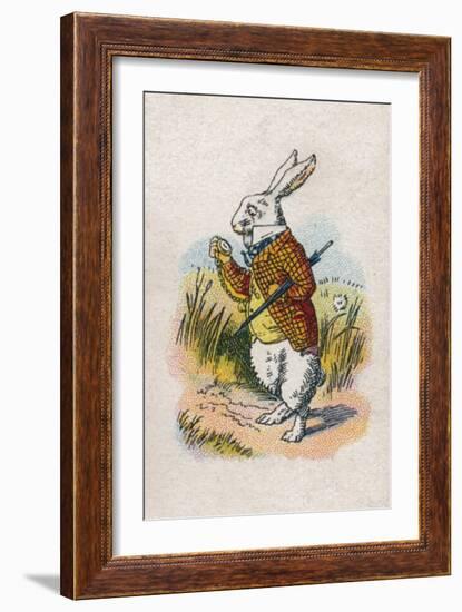 Too Late Said the Rabbit, 1930-John Tenniel-Framed Giclee Print