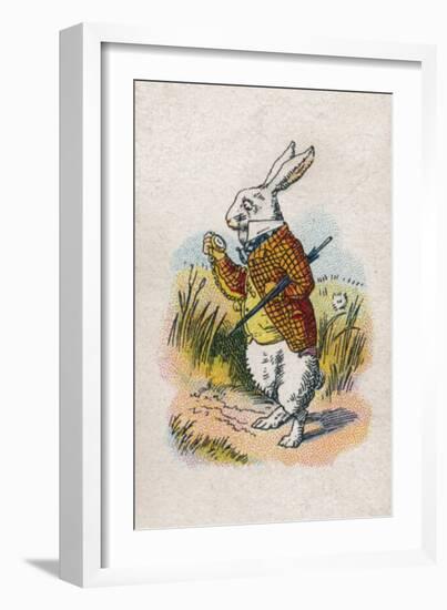 Too Late Said the Rabbit, 1930-John Tenniel-Framed Giclee Print