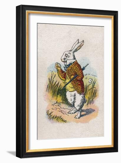 Too Late Said the Rabbit, 1930-John Tenniel-Framed Giclee Print