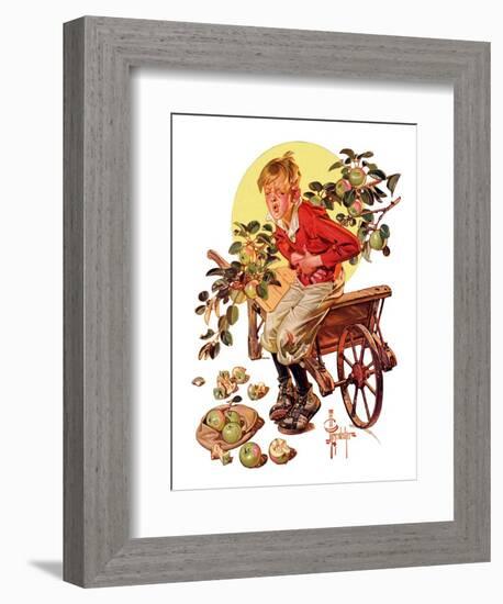 "Too Many Green Apples,"September 16, 1933-Joseph Christian Leyendecker-Framed Giclee Print