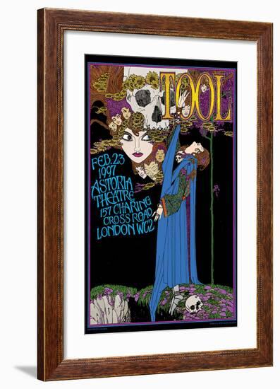 Tool concert poster, London, England-Bob Masse-Framed Art Print