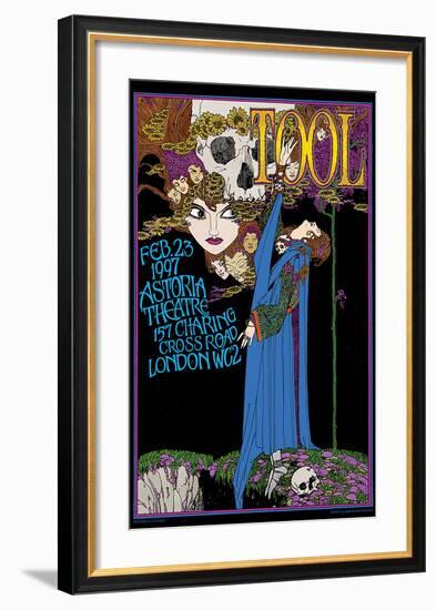 Tool concert poster, London, England-Bob Masse-Framed Art Print