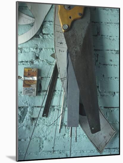 Tools of the Trade for Local Artisan and Tinsmith, Oaxaca, Mexico-Judith Haden-Mounted Photographic Print