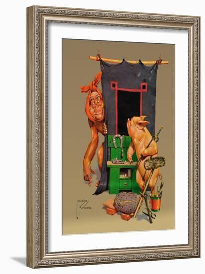 Tooth Ache-Lawson Wood-Framed Art Print