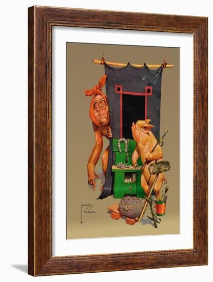 Tooth Ache-Lawson Wood-Framed Art Print