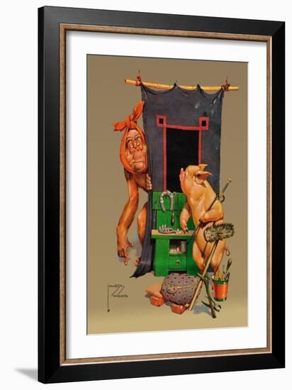 Tooth Ache-Lawson Wood-Framed Art Print