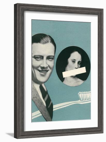 Tooth Brush Advertisement-null-Framed Art Print