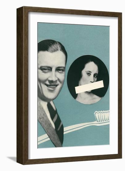 Tooth Brush Advertisement-null-Framed Art Print