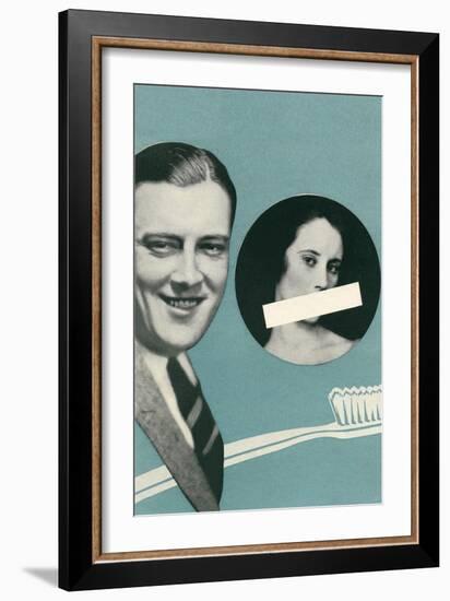 Tooth Brush Advertisement--Framed Art Print