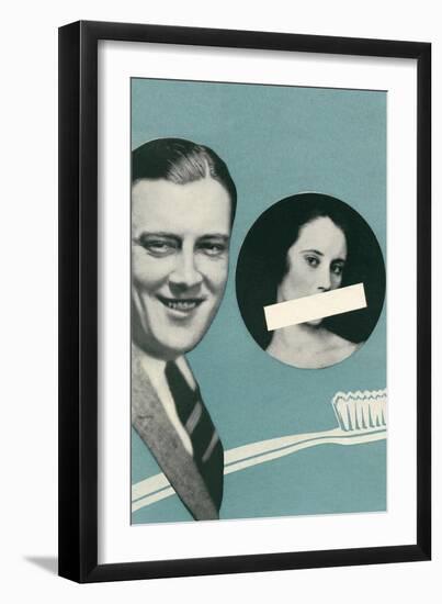 Tooth Brush Advertisement--Framed Art Print