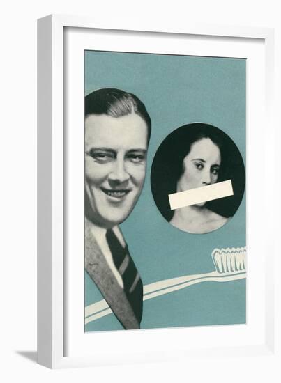 Tooth Brush Advertisement--Framed Art Print