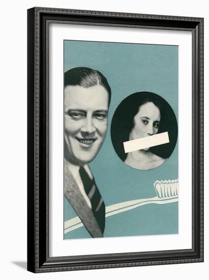 Tooth Brush Advertisement-null-Framed Art Print