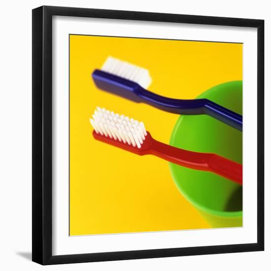 Toothbrushes-Kevin Curtis-Framed Premium Photographic Print