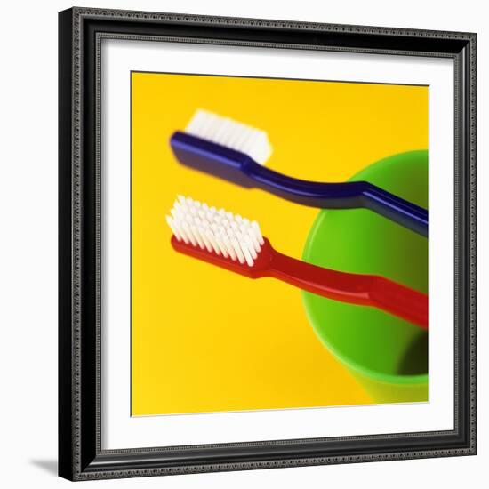 Toothbrushes-Kevin Curtis-Framed Premium Photographic Print