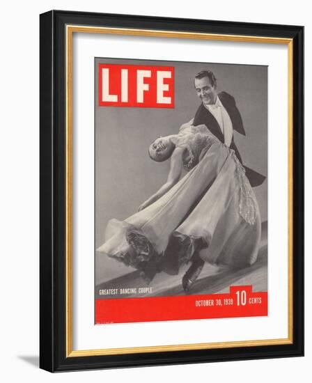 Top Ballroom Dancers, Frank Veloz and Yolanda Casazza, October 30, 1939-Gjon Mili-Framed Photographic Print