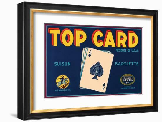 Top Card Suisun Bartletts-null-Framed Art Print