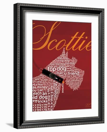 Top Dog Scottie-Dominique Vari-Framed Art Print