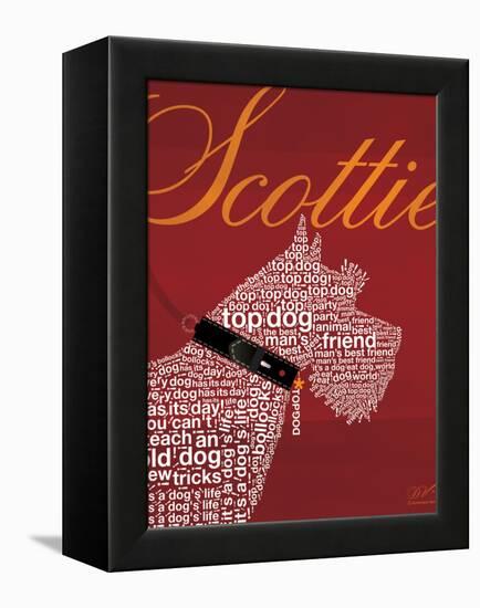 Top Dog Scottie-Dominique Vari-Framed Stretched Canvas