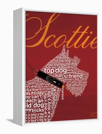 Top Dog Scottie-Dominique Vari-Framed Stretched Canvas