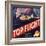 Top Flight Brand - Tustin, California - Citrus Crate Label-Lantern Press-Framed Art Print