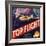 Top Flight Brand - Tustin, California - Citrus Crate Label-Lantern Press-Framed Art Print