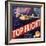 Top Flight Brand - Tustin, California - Citrus Crate Label-Lantern Press-Framed Art Print