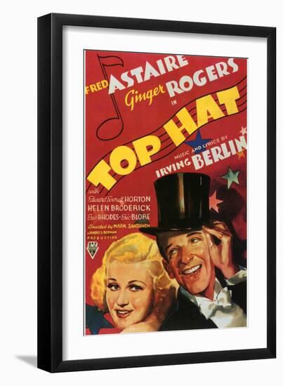 Top Hat, 1935-null-Framed Art Print