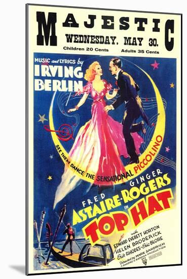 Top Hat, 1935-null-Mounted Art Print