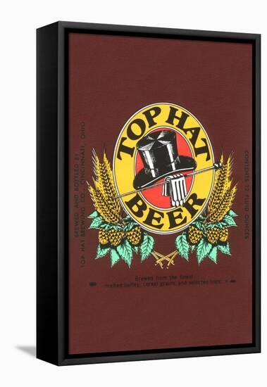 Top Hat Beer-null-Framed Stretched Canvas