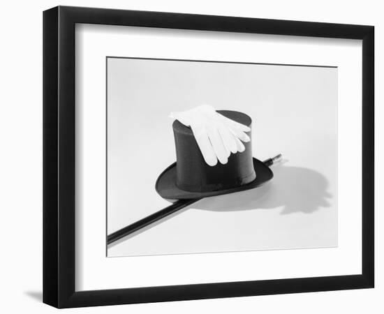 Top Hat, Cane and Gloves-null-Framed Photographic Print