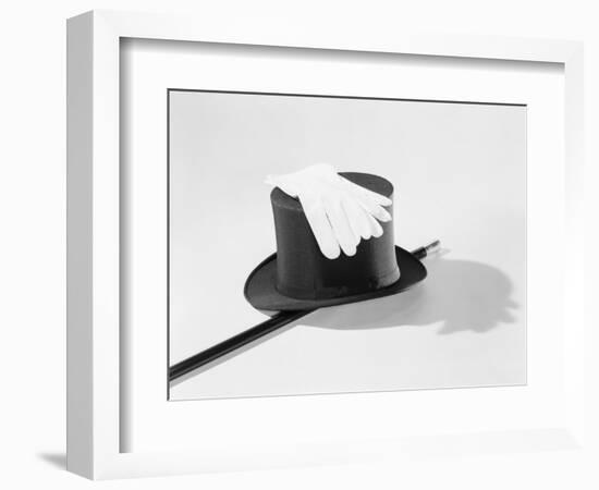 Top Hat, Cane and Gloves-null-Framed Photographic Print