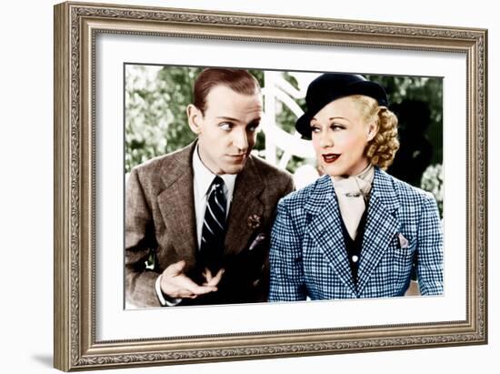 TOP HAT, from left: Fred Astaire, Ginger Rogers, 1935-null-Framed Photo