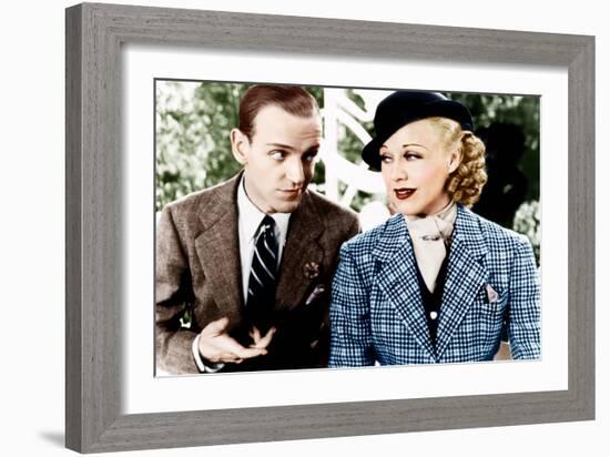 TOP HAT, from left: Fred Astaire, Ginger Rogers, 1935-null-Framed Photo