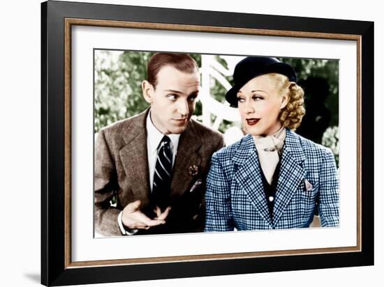 TOP HAT, from left: Fred Astaire, Ginger Rogers, 1935-null-Framed Photo