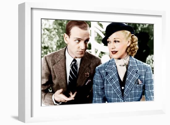 TOP HAT, from left: Fred Astaire, Ginger Rogers, 1935-null-Framed Photo