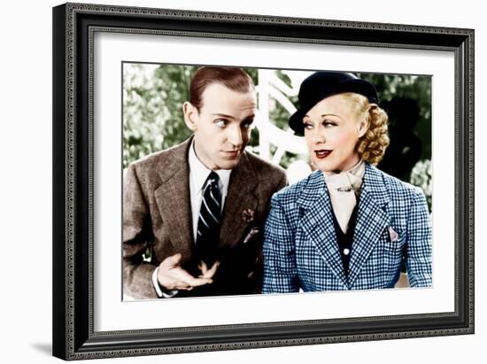 TOP HAT, from left: Fred Astaire, Ginger Rogers, 1935-null-Framed Photo