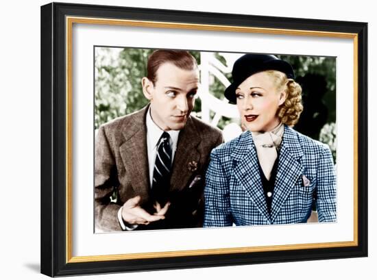 TOP HAT, from left: Fred Astaire, Ginger Rogers, 1935-null-Framed Photo